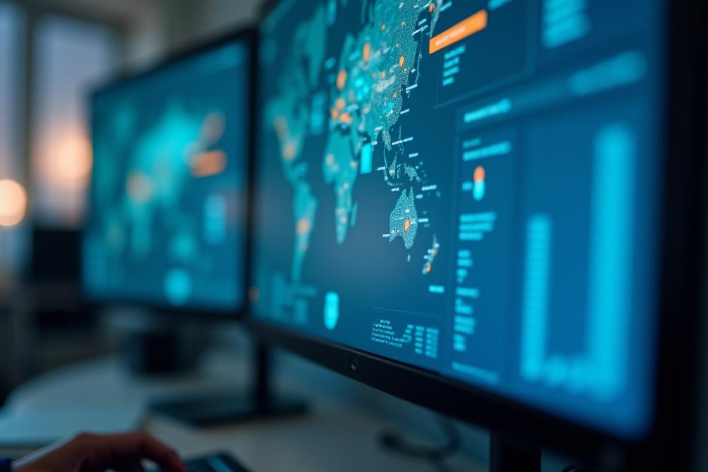 Dashboard view of Gridship's proprietary tracking software